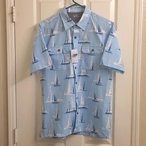 Croft and barrow Quickdry short sleeve summer button up shirt